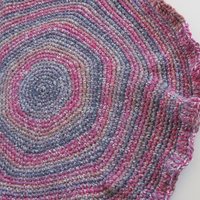 Crocheted Pet Sleeping Mat, Red Multi