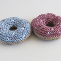 Cotton Squeaky Dog Toy Donut Set for Small Dogs