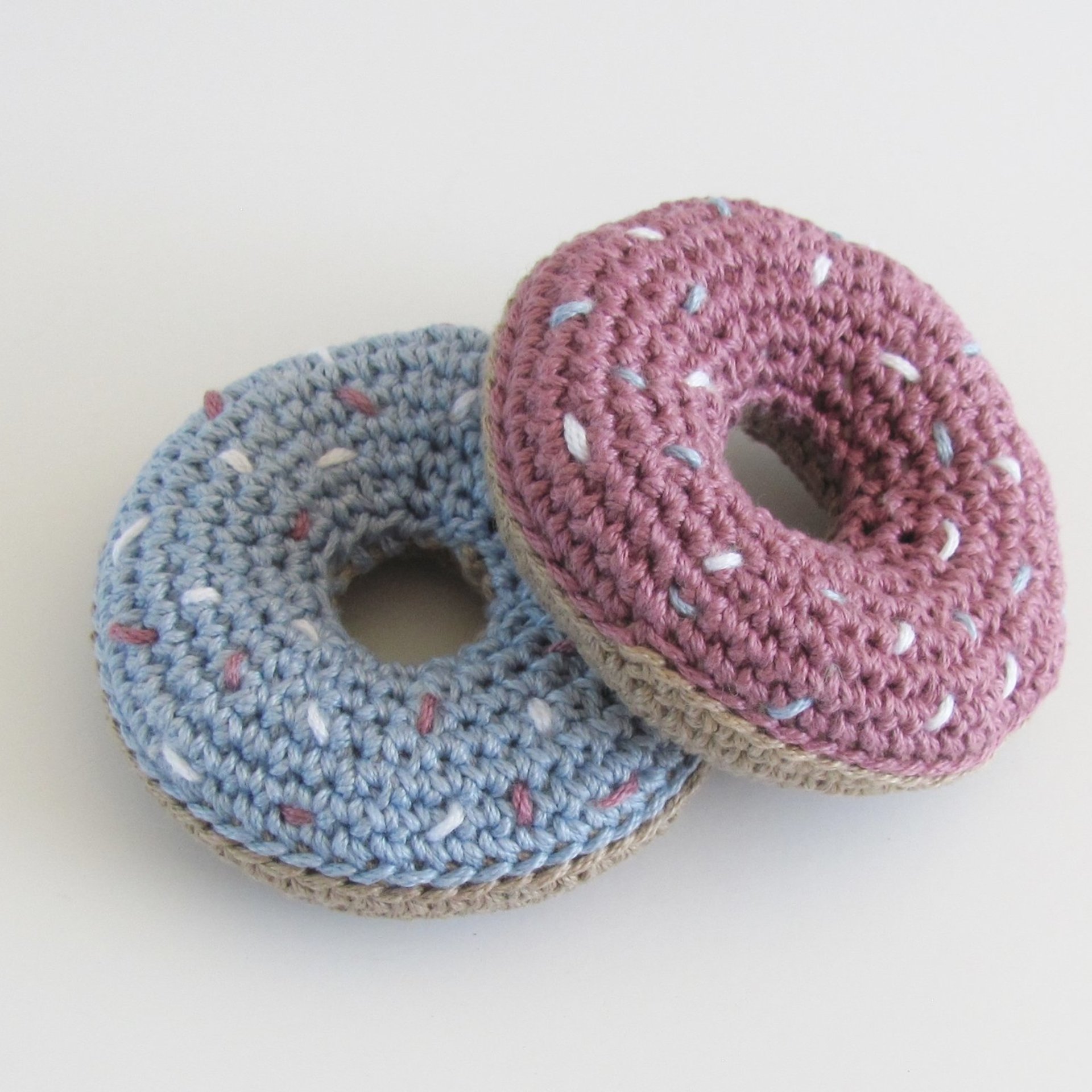 Cotton Squeaky Dog Toy Donut Set for Small Dogs