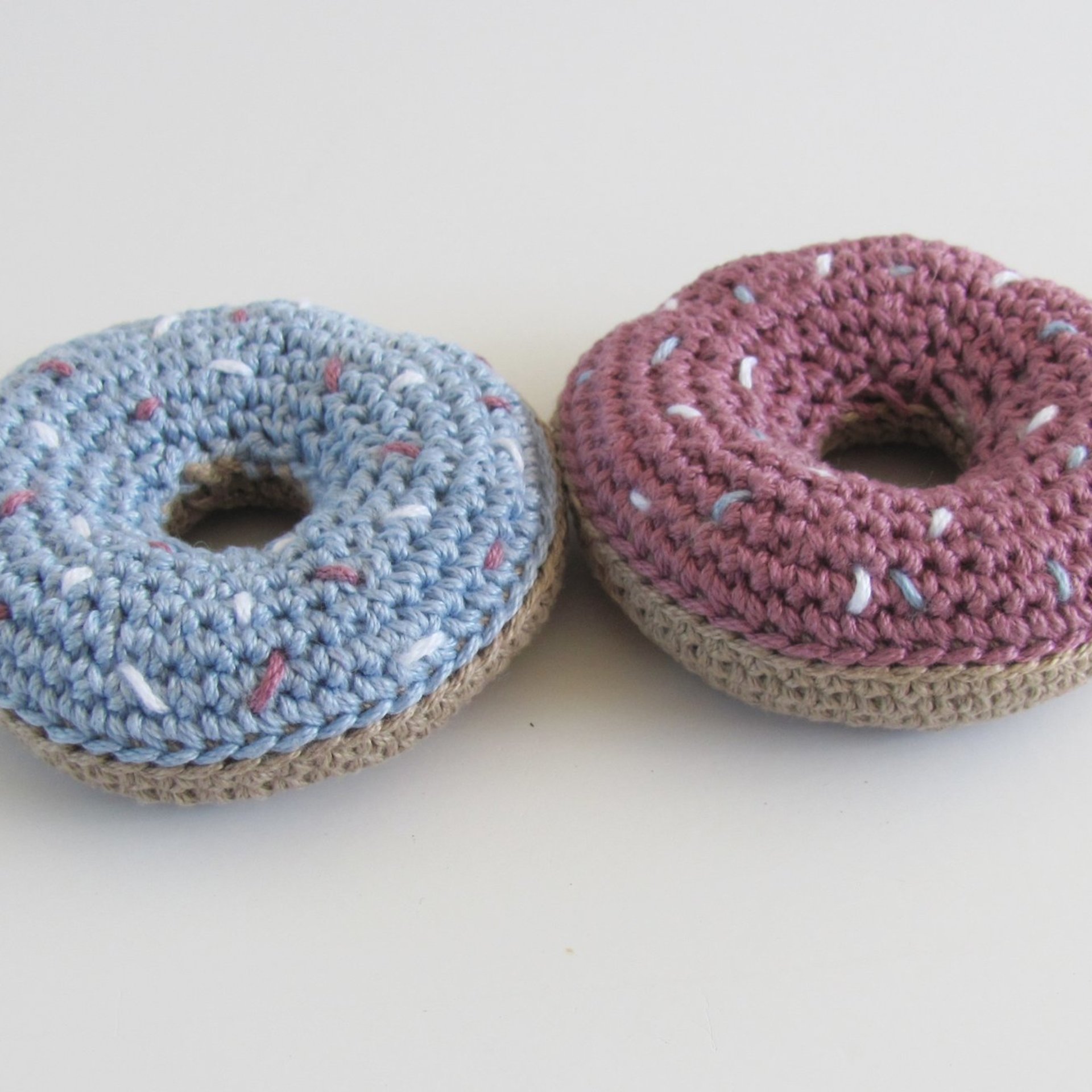 Cotton Squeaky Dog Toy Donut Set for Small Dogs