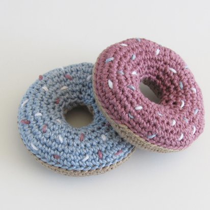 Cotton Squeaky Dog Toy Donut Set for Small Dogs
